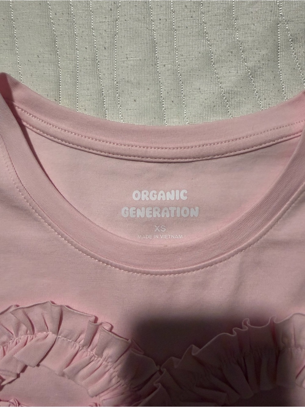 Pink Ruffle Bow Tee - Picture 3 of 3